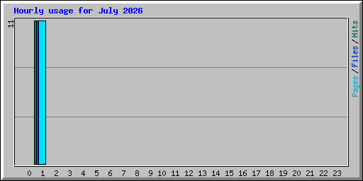 Hourly usage for July 2026